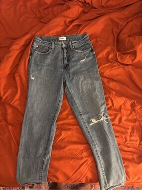 pistola Women's Straight Leg Distressed Jeans - Blue